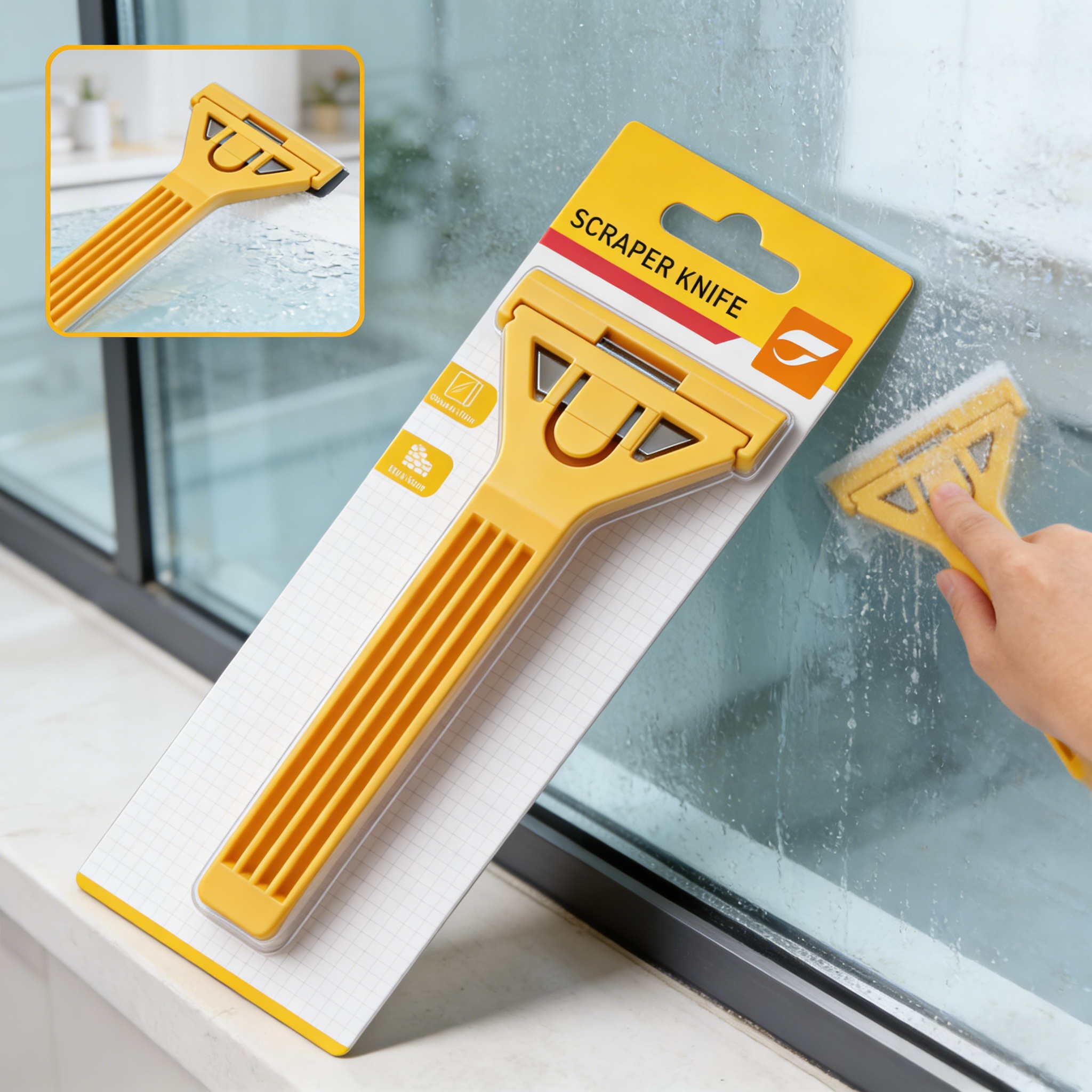 Comment un grattoir à couteau utilitaire enlève-t-il la peinture et la crasse du verre